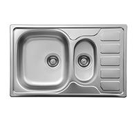 Deante ZEO_0513 Fregadero de Acero, Grey, 780mm