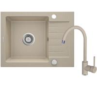 Deante Zorba fregadero con grifo arena/arena ZQZA711A