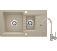 Deante Zorba fregadero con grifo arena/arena ZQZA7513