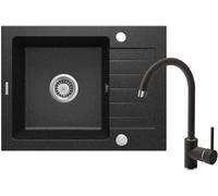 Deante Zorba fregadero con grifo grafito/grafito ZQZA211A