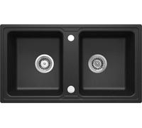 Deante Zorba fregadero de granito 78x43.5 cm gris/grafito/ónix ZQZ_G203