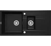 Deante ZQE_N513 Fregadero de Cocina de Granito, Negro