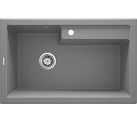 Deante ZQE_S10B Fregadero de Cocina de Granito, Gris Metalizado, Large