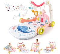 deAO Gimnasio De Juegos para Bebe, Cochecito para Aprender a Caminar de bebé, Manta de Actividad para Tiempo Boca Abajo para Niños Pequeños Desde el Nacimiento