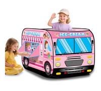 deAO Tienda Campaña Infantil, Tipi Infantil Plegable Casita de Juegos | Tienda de Juegos, Diseño Pop-Up, Montaje Rápido, Interior y Exterior Adecuado, Regalo para Niños, 112*70*70CM, Helado