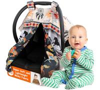 Dear Baby Gear Deluxe - Manta para bebé con diseño de cuernos de canopy, flechas, caballos del sudoeste CC Southwestern Tribal Horses Talla:Car Seat Canopy