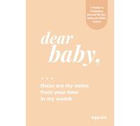 Dear Baby: These Are My Notes From Your Time in My Womb: A Guided Pregnancy Journal to Write Letters, Memories & Milestones for Your Future Child - Peach Cover Edition