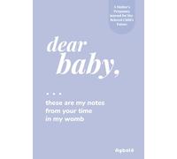 Dear Baby: These Are My Notes From Your Time in My Womb: A Guided Pregnancy Journal to Write Letters, Memories & Milestones for Your Future Child - Blue Cover Edition