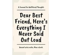 Dear Best Friend, Here's Everything I Never Said Out Loud: Lined Journal for the Inside Jokes, Memories, and Things Left Unsaid | 120 Pages, 50 ... Christmas | For Friends, Besties, BFFs