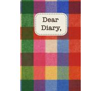 Dear Diary: A ColorPop Plaid Hardcover Journal | 6.14 x 9.21 | 200 Cream-Lined Pages for Reflection, Writing, and Everyday Thoughts