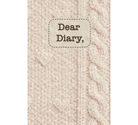 Dear Diary: A nostalgic 6.14 x 9.21 | Cream & Hearts Knit Stripe Edition | vintage-inspired hardcover journal with 200 cream-lined pages - for stories, secrets, and self-discovery