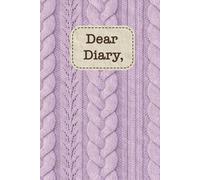 Dear Diary: A nostalgic 6.14 x 9.21 | Pastel Purple Knit Stripe Edition | vintage-inspired hardcover journal with 200 cream-lined pages - for stories, secrets, and self-discovery