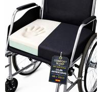 Dear Friend | Cojín Antiescaras Viscoelástico para Silla de Ruedas 40x39x8 cm con Funda Impermeable y Antideslizante - Cojín antiescaras postural para Mayores Fabricado en España