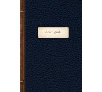 Dear God: A Classic 6.14 × 9.21 Hardcover Journal | Navy Blue Sherpa + Printed Leather Spine, Inspired Edition | 200 Cream-Lined Pages - for prayer, surrender, and reflection