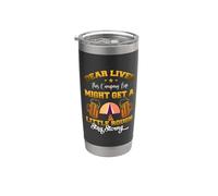 Dear Liver This Camping Trip Hiking Camper Adventure Nature Vaso térmico de acero inoxidable de doble pared