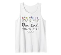 Dear Lord Thank You God Quote Jesus Bible Verse Christian Camiseta sin Mangas