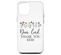 Dear Lord Thank You God Quote Jesus Bible Verse Christian Carcasa para iPhone 12/12 Pro