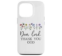Dear Lord Thank You God Quote Jesus Bible Verse Christian Carcasa para iPhone 13 Pro