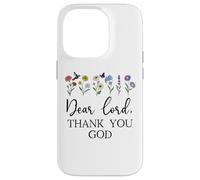 Dear Lord Thank You God Quote Jesus Bible Verse Christian Carcasa para iPhone 14 Pro