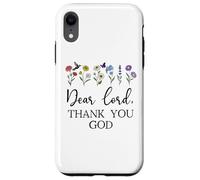 Dear Lord Thank You God Quote Jesus Bible Verse Christian Carcasa para iPhone XR