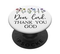Dear Lord Thank You God Quote Jesus Bible Verse Christian PopSockets PopGrip Adhesivo