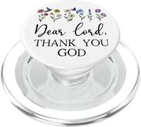 Dear Lord Thank You God Quote Jesus Bible Verse Christian PopSockets PopGrip para MagSafe
