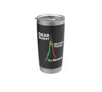 Dear Market One Pump Please I'll Behave Funny Trading Design Vaso térmico de acero inoxidable de doble pared