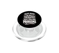 Dear Math I'm Not A Therapist Solve Your Own Problems PopSockets PopGrip para MagSafe