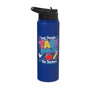 Dear Parents Tag You're It The Teachers Last Day of School Stainless Steel Insulated Water Bottle