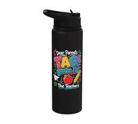 Dear Parents Tag You're It The Teachers Last Day of School Stainless Steel Insulated Water Bottle