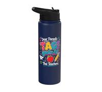 Dear Parents Tag You're It The Teachers Last Day of School Stainless Steel Insulated Water Bottle