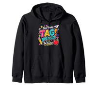 Dear Parents Tag You'Re It The Teachers Last Day of School Sudadera con Capucha