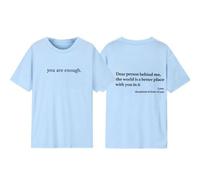 Dear Person Behind Me Shirt - You Are Enough Inspirational Message T-Shirt, Positive Kindness Graphic tee for Men and Women (#28,XXL)