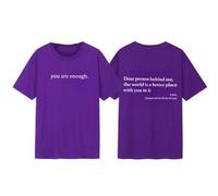 Dear Person Behind Me Shirt - You Are Enough Inspirational Message T-Shirt, Positive Kindness Graphic tee for Men and Women (#24,3XL)