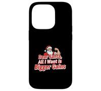 Dear Santa: All I Want Is Bigger Gains, Divertido diseño de acondicionamiento físico Carcasa para iPhone 14 Pro
