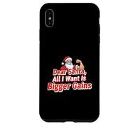 Dear Santa: All I Want Is Bigger Gains, Divertido diseño de acondicionamiento físico Carcasa para iPhone XS MAX
