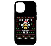 Dear Santa Beekeeper Bee Christmas Honey Suéter Feo de Navidad Carcasa para iPhone 12/12 Pro