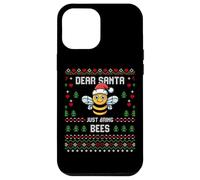 Dear Santa Beekeeper Bee Christmas Honey Suéter Feo de Navidad Carcasa para iPhone 12 Pro MAX