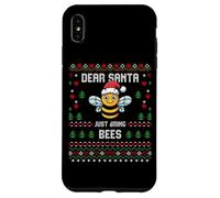 Dear Santa Beekeeper Bee Christmas Honey Suéter Feo de Navidad Carcasa para iPhone XS MAX