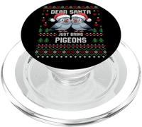 Dear Santa Christmas Pigeon Lover Suéter Feo de Navidad PopSockets PopGrip para MagSafe
