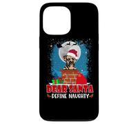 Dear Santa Define Naughty Boxer Dog Funny Christmas Carcasa para iPhone 13 Pro MAX