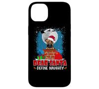 Dear Santa Define Naughty Boxer Dog Funny Christmas Carcasa para iPhone 14 Plus