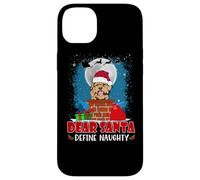 Dear Santa Define Naughty Cockapoo Dog Funny Christmas Carcasa para iPhone 14 Plus