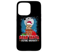 Dear Santa Define Naughty Cockapoo Dog Funny Christmas Carcasa para iPhone 15 Pro MAX