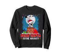 Dear Santa Define Naughty English Bulldog Dog Christmas Sudadera