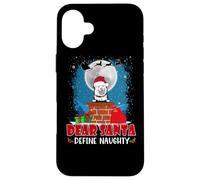 Dear Santa Define Naughty Finnish Lapphund Dog Christmas Carcasa para iPhone 16 Plus