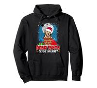 Dear Santa Define Naughty Golden Retriever Dog Christmas Sudadera con Capucha