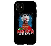 Dear Santa Define Naughty Irish Setter Dog Funny Christmas Carcasa para iPhone 11