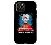 Dear Santa Define Naughty Lhasa Apso Dog Funny Christmas Carcasa para iPhone 11 Pro