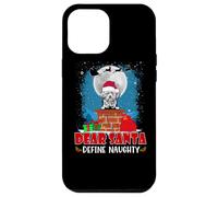 Dear Santa Define Naughty Lhasa Apso Dog Funny Christmas Carcasa para iPhone 12 Pro MAX